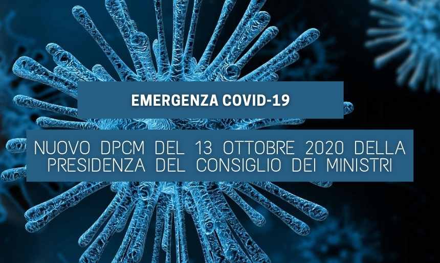 DPCM 13 OTTOBRE 2020